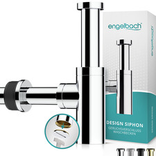 Engelbach Design Siphon für Waschbecken & Co Universal Abfluss Geruchsverschluss
