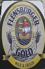 Blechschild Flensburger Gold