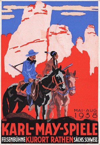 Künstlerkarte karl may - ak,