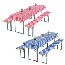 3-tlg. Bierbankauflage