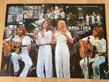 Poster ABBA LIVE I USA - 58 x 42 cm - aus Magazin Schweden