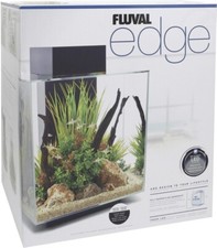 Fluval Edge 2.0 schwarz 46 Liter Nanoaquarium mit LED und Filter UVP 289.-€