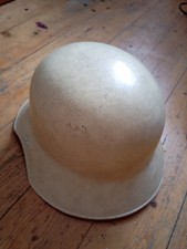 Alter Vintage Feuerwehrhelm Helm Einsatzhelm mit Innenleder Metall