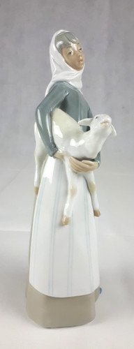 Porzellanfigur frau mädchen - |,