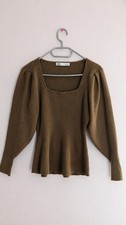 Zara ribbed strickoberteil - zara,