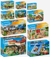 PLAYMOBIL Family Fun CAMPINGPLATZ Wohnmobil URLAUB Ferienhaus AUTO Haus CAMPING