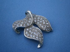 ***  wunderschöner 925 Sterling Silber Kettenanhänger mit Glitzer-Steinchen  ***