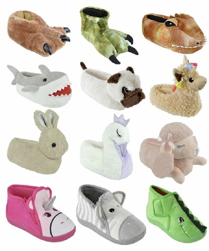 Kids novelty hausschuhe - hausschuhe, 3d