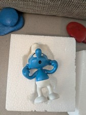 Mega HIGHLIGHT 1x seltener großer Plastoy Schlumpf mit Box!!! RAR smurfs (E012)