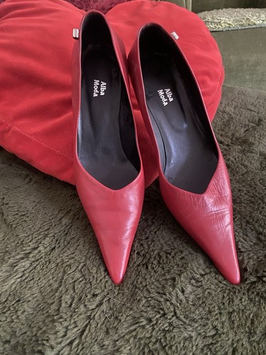 Rote stilettos von alba - rote,