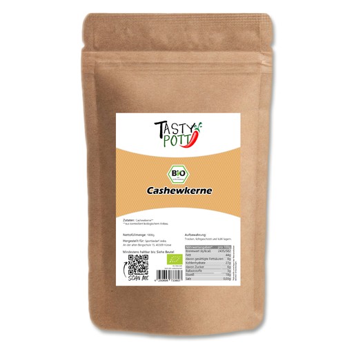 Tasty pott bio cashewkerne - tasty,