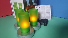 PHILIPS Colored lights Imageo Candlelight Set Grün Induktionsaufladung Tee-Licht