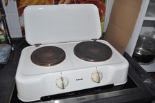 Emalie Doppelkochplatte Weis Elektroplatte Camping Kochfelder (Liebhaberstück)