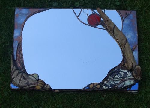 Wandspiegel blutmond unikat - wandspiegel,"blutmond",