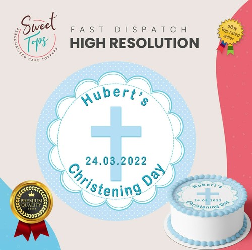 Junge taufe rund - taufe, essbar