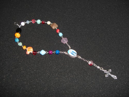 Kommunion rosenkranz bunt - ,