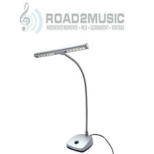 König & Meyer K&M 12297 Pianoleuchte Klavier Leuchte LED silber Netzbetrieb 
