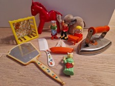 Vintage Konvolut 70er Spielzeug STEIFF Elefant Max&Moritz Figuren Puppen Zubehör
