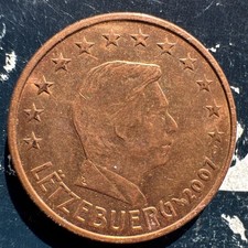 Eurocent münze luxemburg - 5,