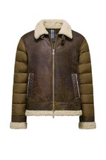 BOMBOOGIE Herren Kurzjacke aus Leder und Nylon gesteppt JMKLIMPSSN5_10