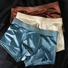 Herren Eis Seide Satinähnlich