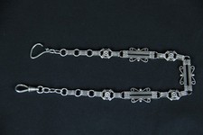 Uhrkette Kette Tracht Trachtenschmuck Silber 800 große Kettenglieder um 1900