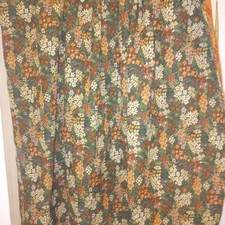 2 Vorhänge aus Gobelinstoff, Blumenkästen, 2 m x 2,25 m