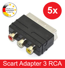 Scart TV AV Adapter Chinch 3