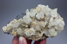 Calcit, Chalkopyrit - Himmelfahrt Fundgrube, Freiberg, Erzgebirge NST