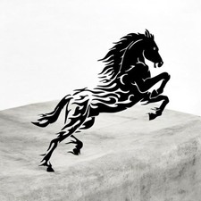 Mustang pferd autoaufkleber - mustang,