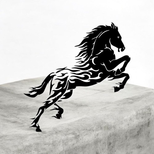 Mustang pferd autoaufkleber - mustang,