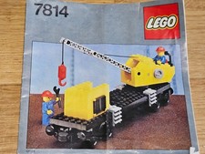 LEGO 12 V 12 Volt 80er Jahre Eisenbahn - 7814 Kranwagen