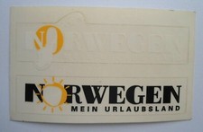 Souvenir-Aufkleber Norwegen Mein Urlaubsland Norge Skandinavien Caravan