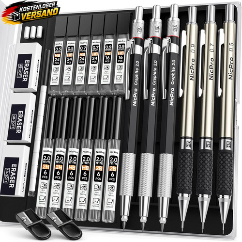 Mechanische bleistiftset mit - mechanische, 4