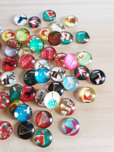 Bunte cabochons - 10, x