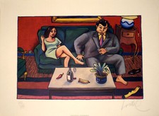 LOUSTAL rare Druckgraphik aus