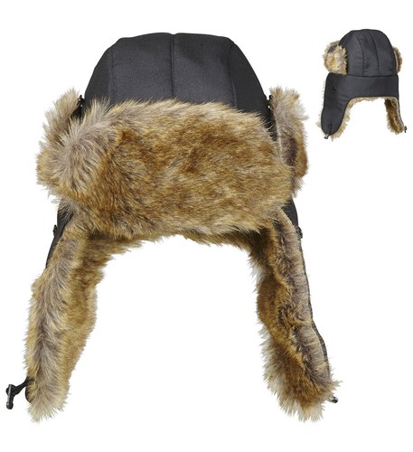 Fliegerhut mit fell - fliegerhut, –