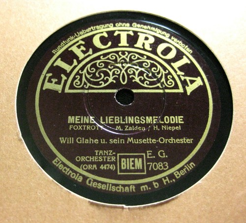 Will glahe meine - will,
