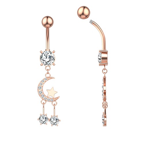 Edelstahl bauchnabel piercing - edelstahl,