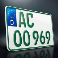 1 Kennzeichen in GRÜN | 240 x