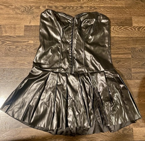 Kleid lackleder pu - gr., 48/