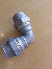 Viega Maxiplex Bogen 90° Klemmverbinder Kunststoffrohr Rotguss DN 40 Trinkwasser