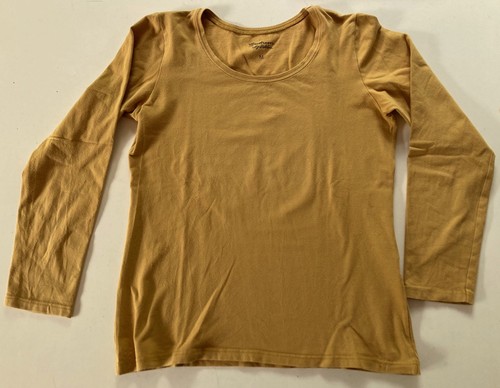 Langarmshirt damen gelb m - damen, gr.m