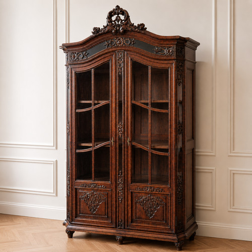 Antiker bücherschrank vitrine - antiker,