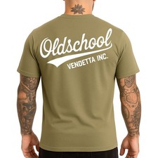 Vendetta Inc. Herren Rundhals kurzarm Shirt Oldschool Khaki gR 2XL NEU