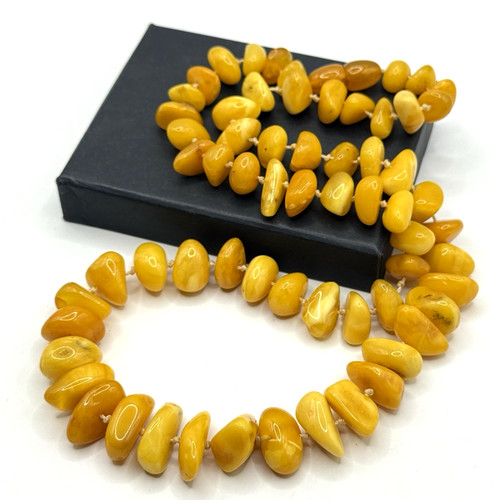 Bernstein kette butterscotch - bernstein,