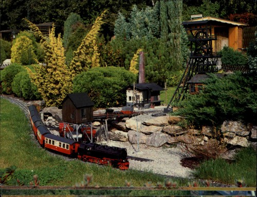 Modell eisenbahn postkarte - modell-eisenbahn,