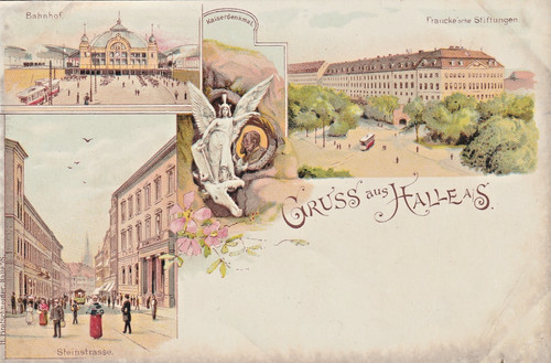 Halle saale bild litho - halle, saale,
