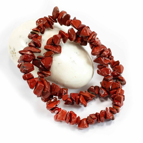 Jaspis rot splitter - -, armband