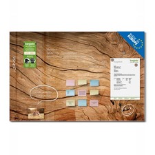 banjado Glas Magnettafel 4 Magneten Memoboard Memoboard Pinnwand Trockenes Holz